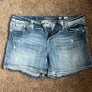 Miss Me denim shorts. Size 34. Used condition